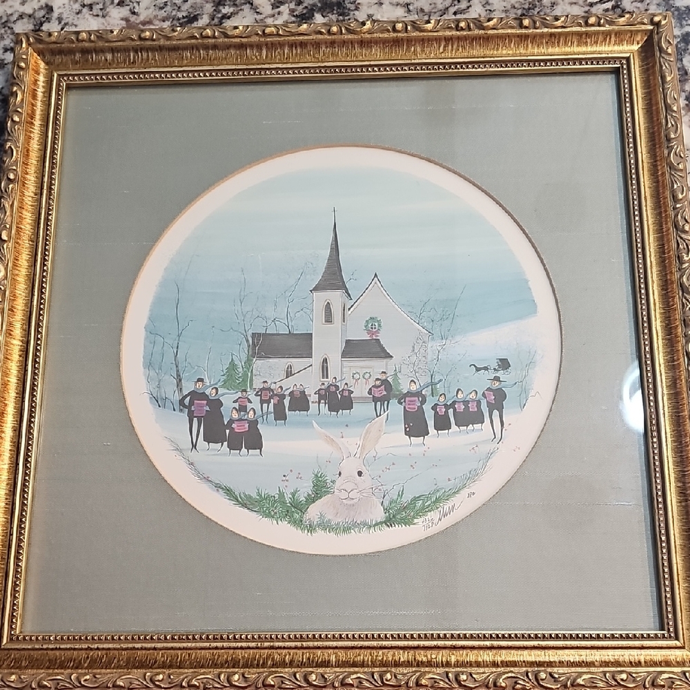 P. Buckley Moss Christmas Print